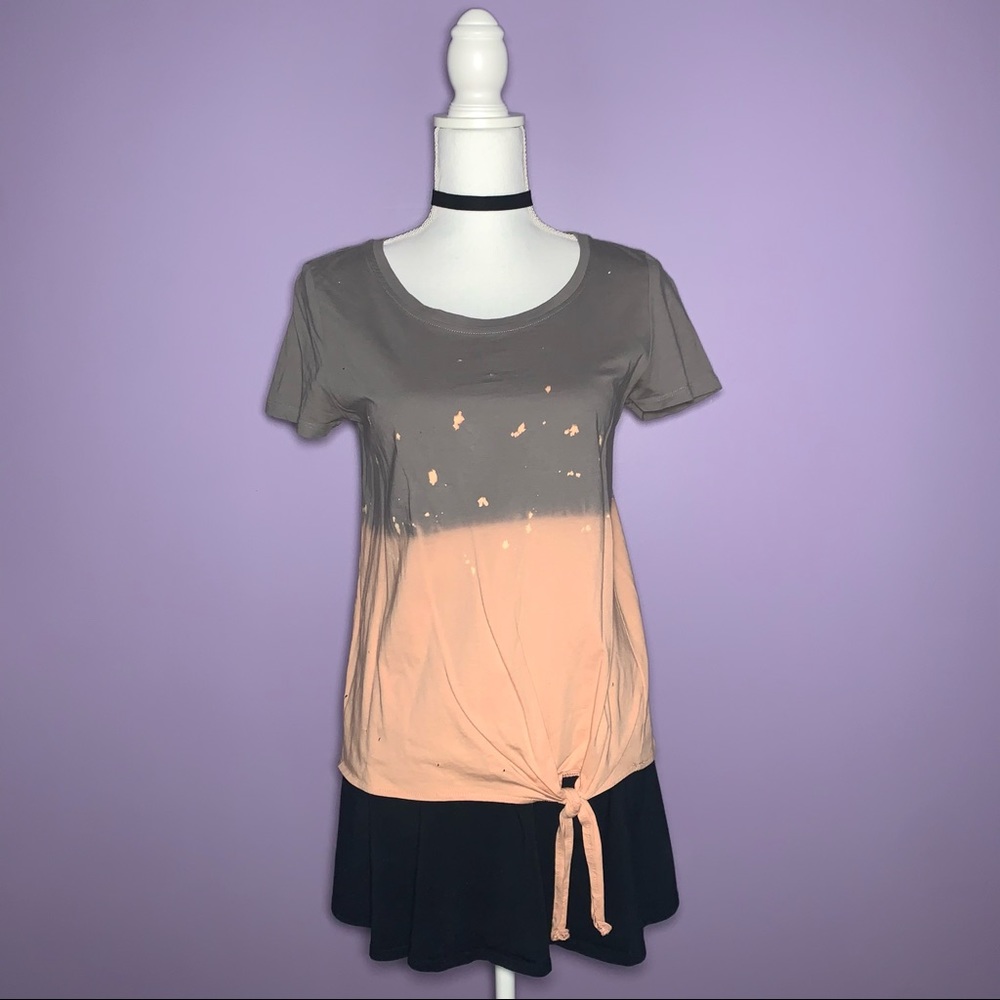 NEW Boutique Distressed Knotted T-shirt
